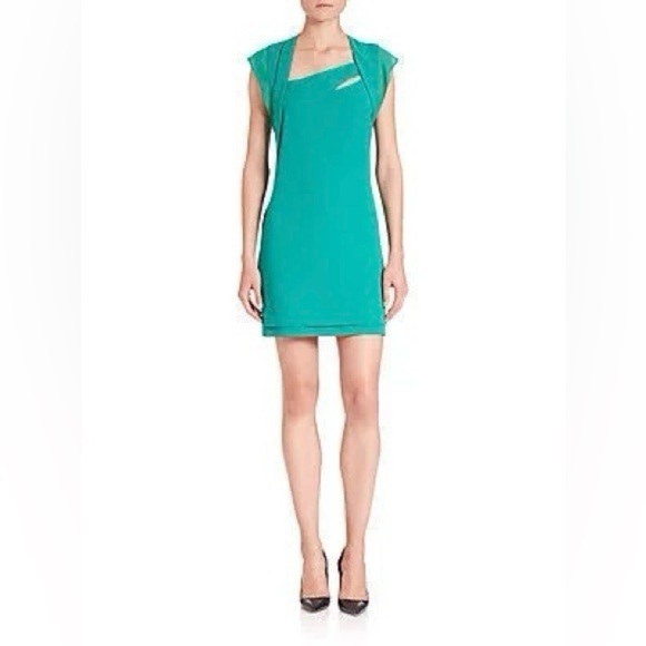 The Kooples Modernist Green Dress, size xxs - Picture 1 of 10